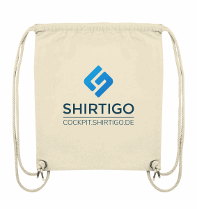 Organic Gymbag mit Shirtigo-Cockpit-Logo